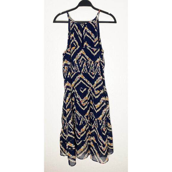 Anthropologie HD Paris Women's Rococo Sleeveless Midi Tiered Trapeze Dress Med - Picture 4 of 10